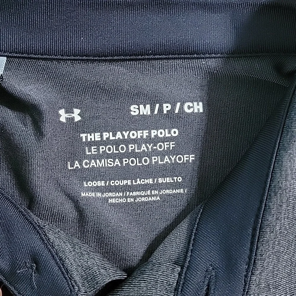 Under Armour Mens The Playoff Polo Shirt‎ Small Gray Short Sleeve UPF 30 New